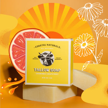 Chamomile & Grapefruit Grass Fed Tallow Soap