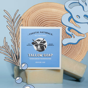 Sandalwood & Frankincense Grass Fed Tallow Soap